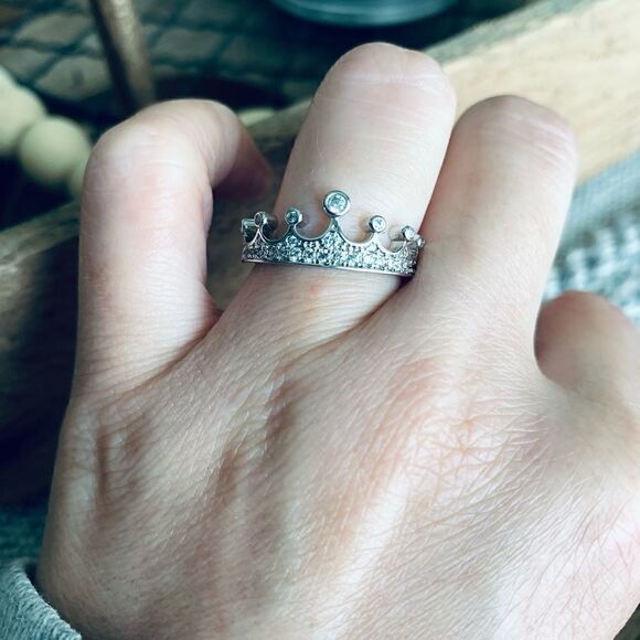 NWOT Fragrant Jewels silver princess queen gemstone ring - Picture 4 of 5